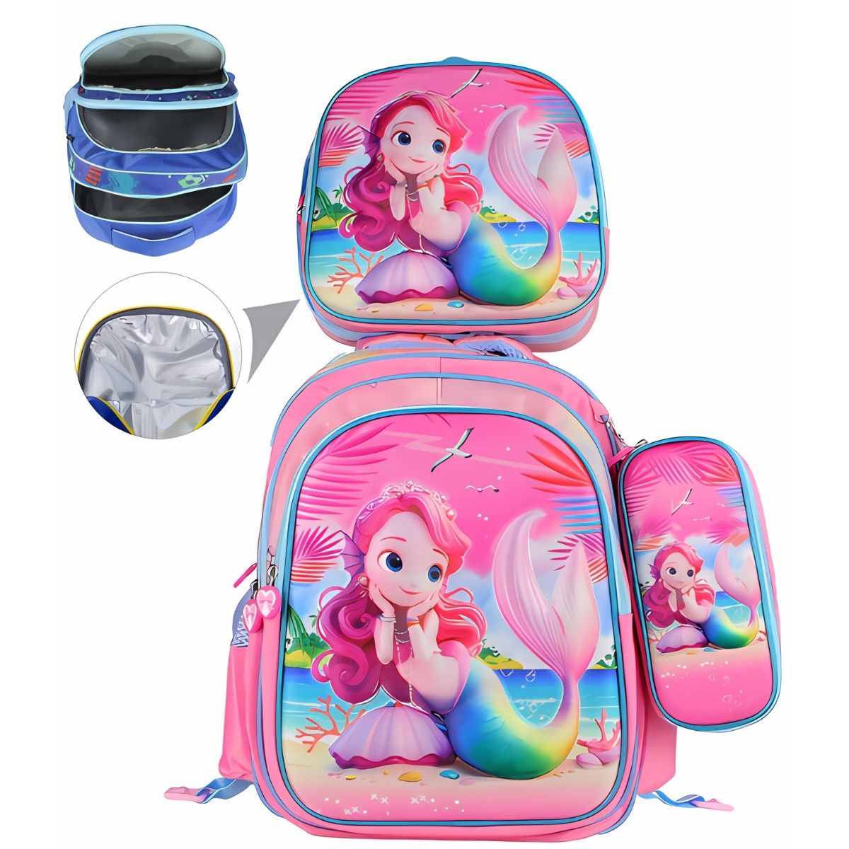 3 Peças para a Escola: Mochila com LED e Mais