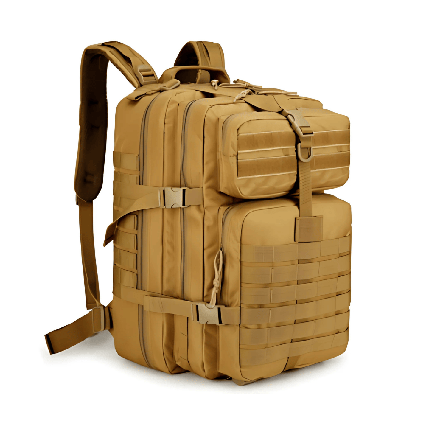 Mochila Militar Impermeável 50 Litros com Bandeira Brasileira por Velcro