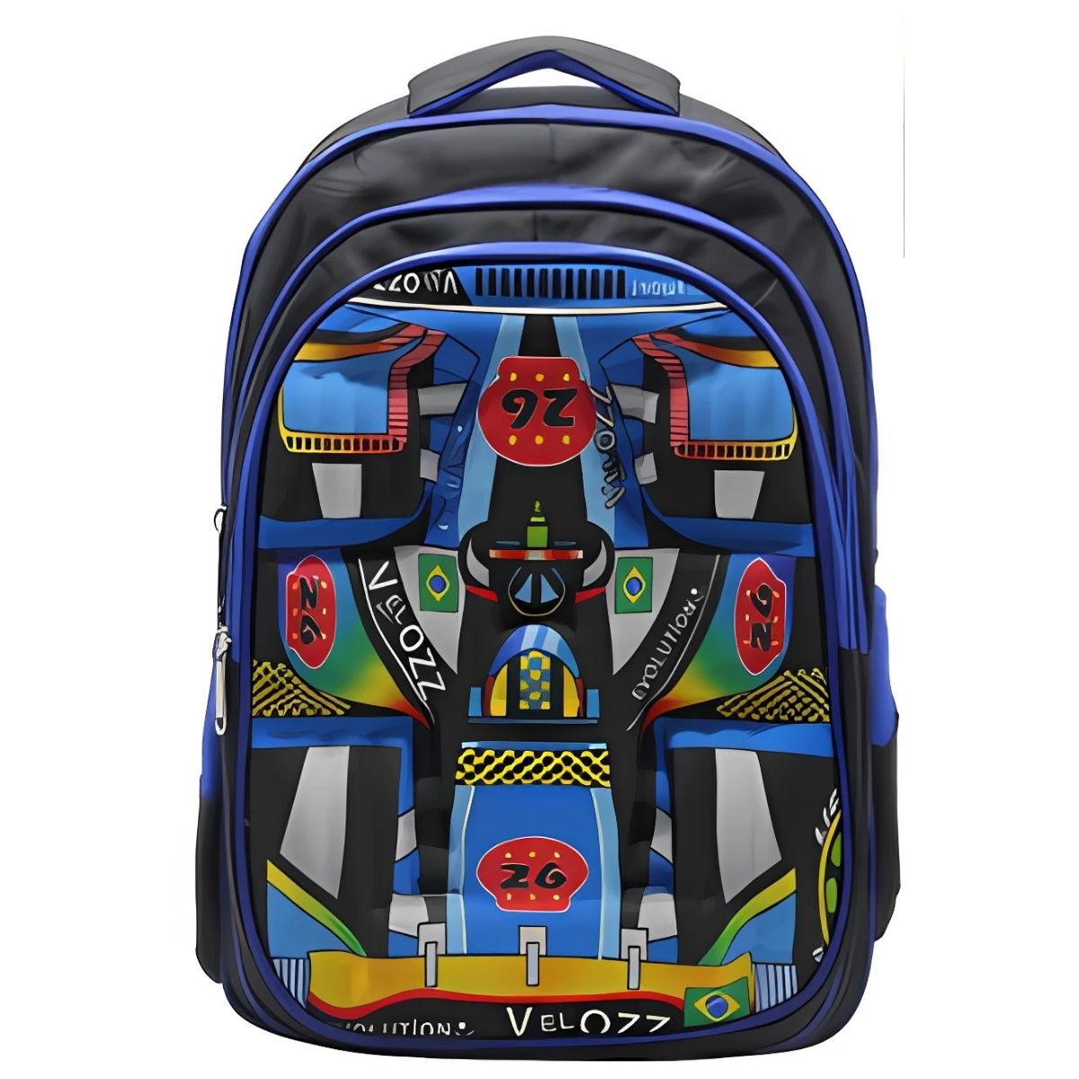 Mochila Infantil 16 Pol Estampada Personagens Coloridos