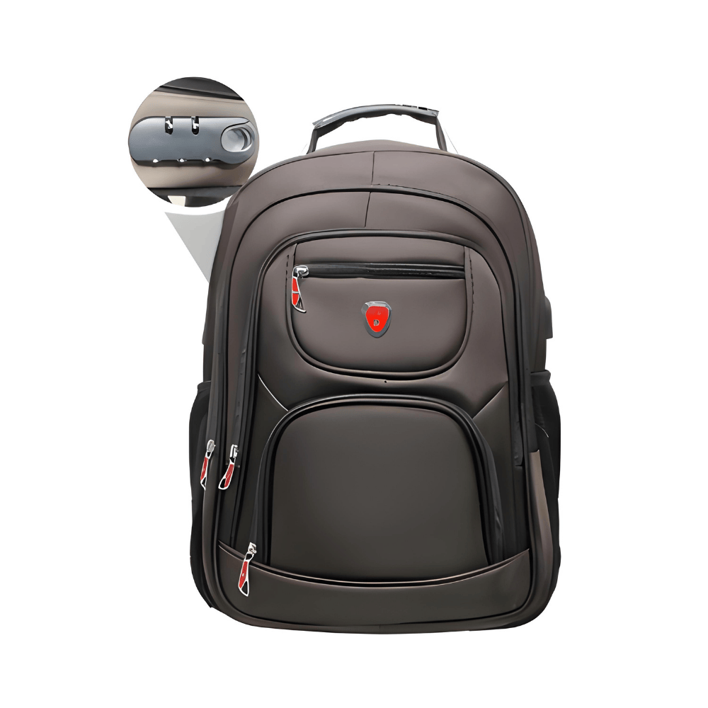 Mochila Grande com tecido impermeável com Cadeado e Cabo de Aço