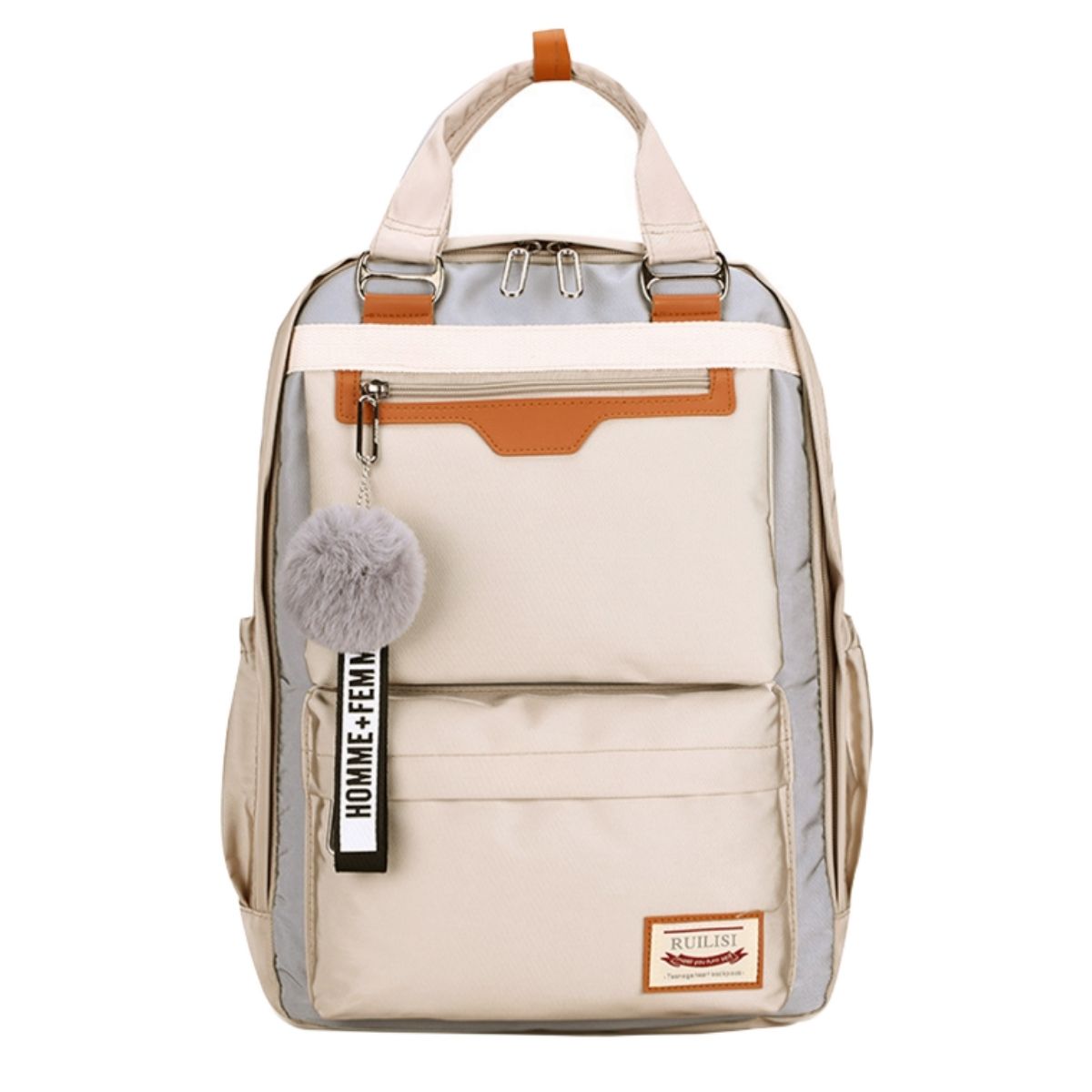 Mochila Juvenil com Pompom BL-BB2830