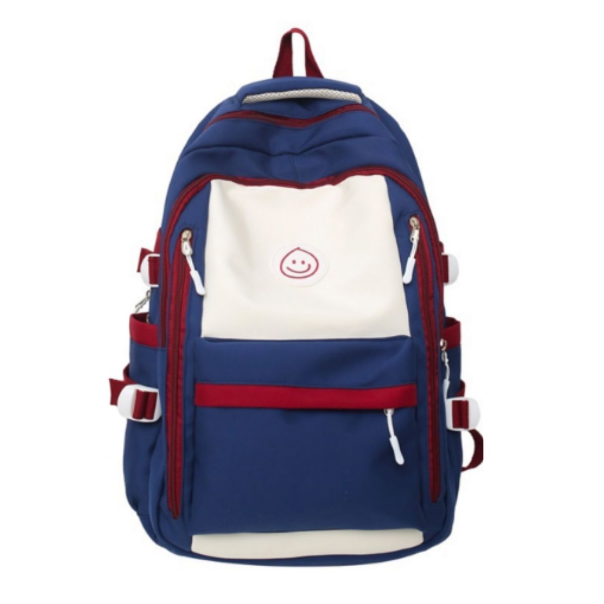 Mochila Juvenil Casual com Bolsos Frontais – Estilo e Praticidade