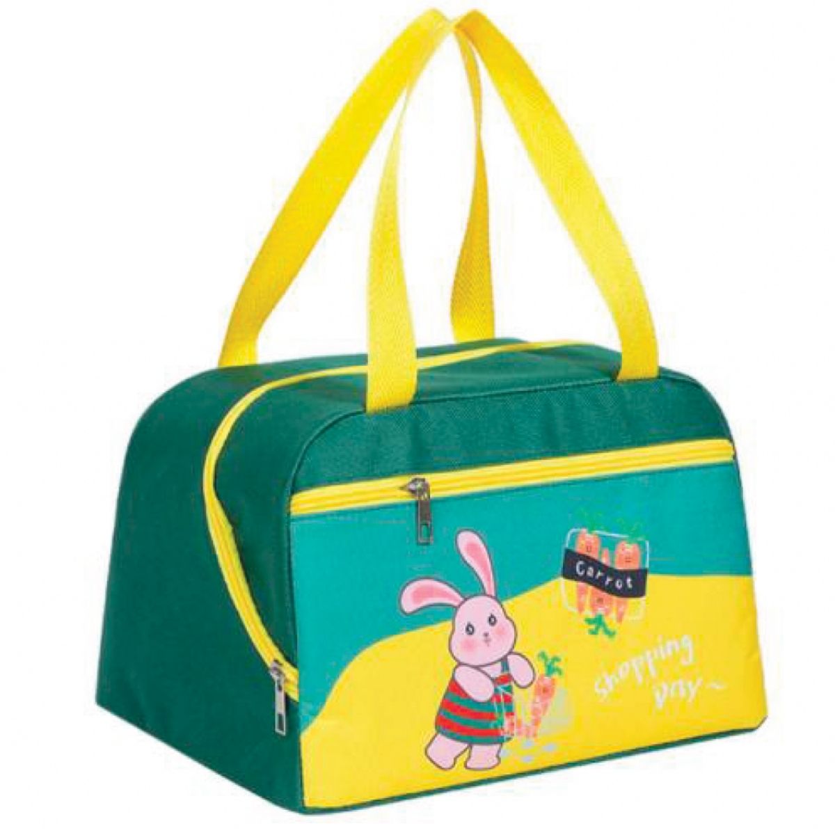 Bolsa Térmica Infantil com Estampa de Personagens e Zíper Frontal