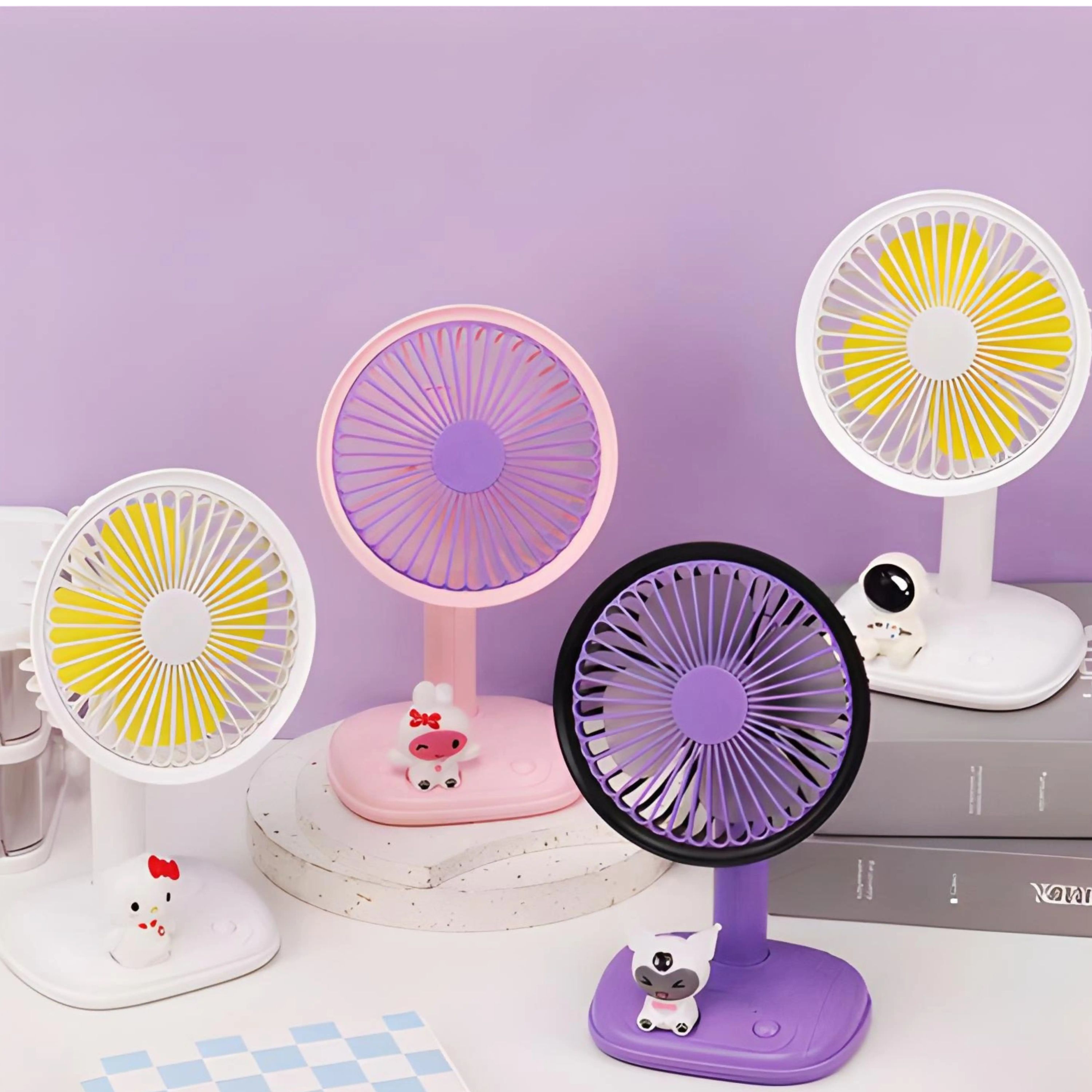 Mini Ventilador USB com Suporte para Celular - Recarregável e Leve"