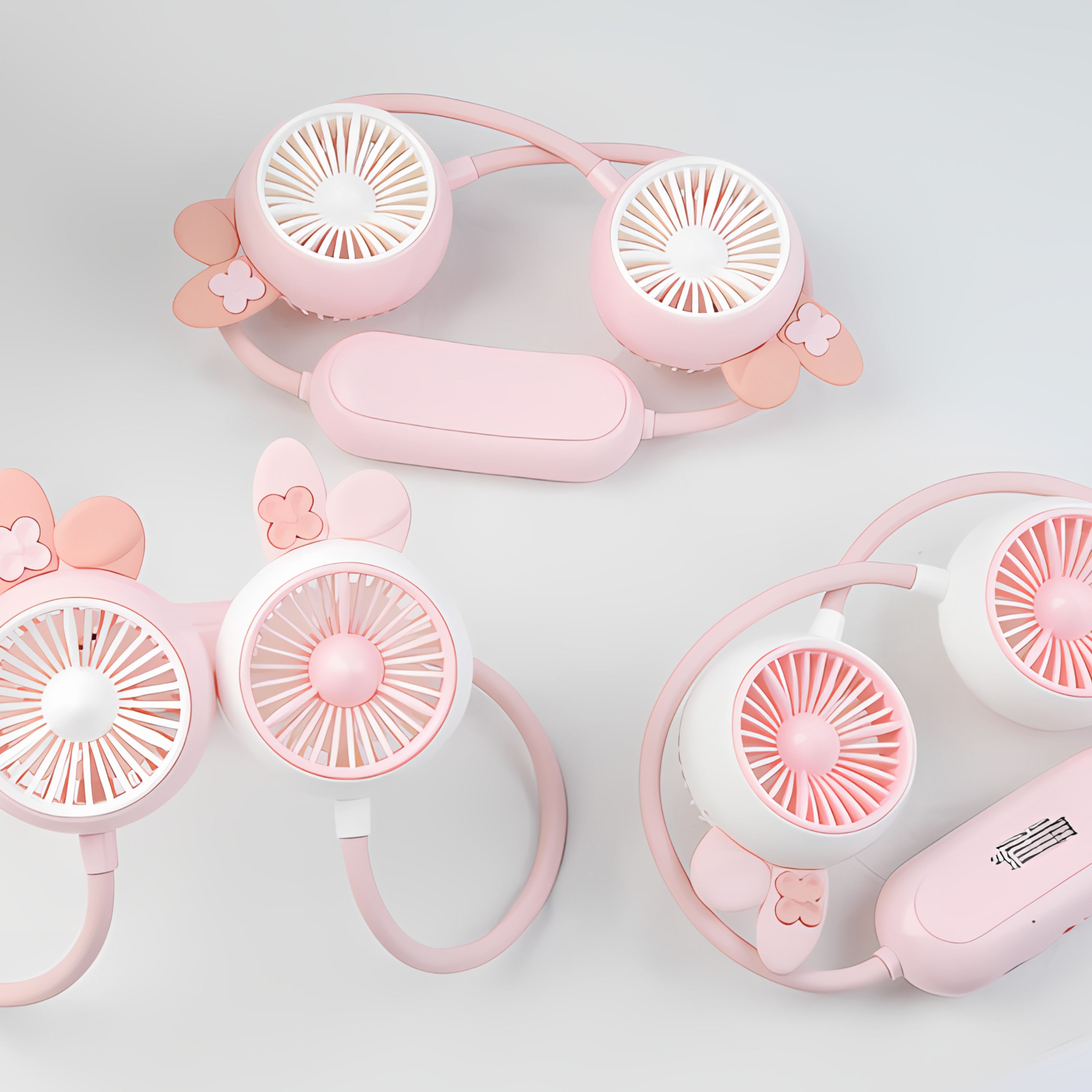 Ventilador Recarregável de Pescoço com Design Ergonômico