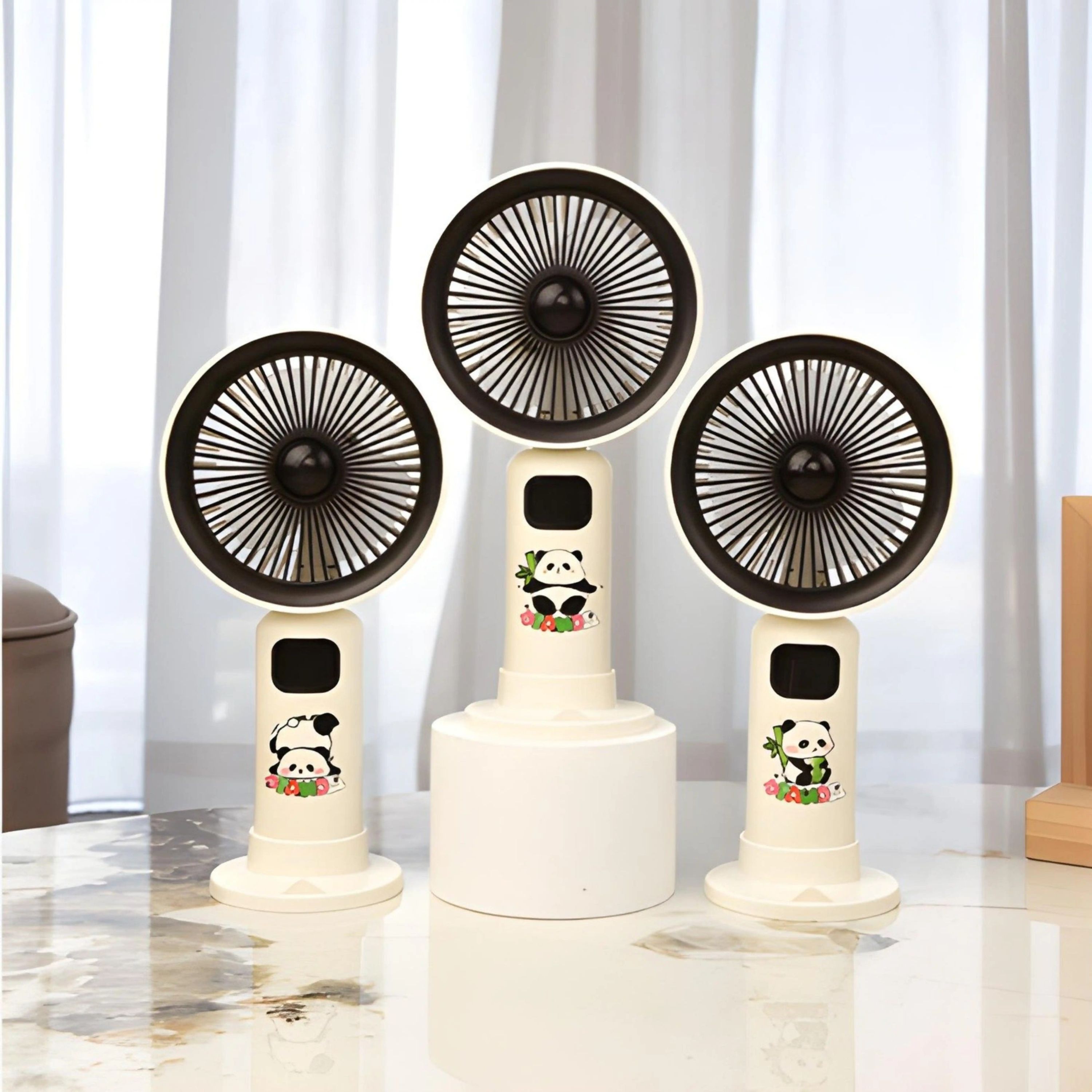 Ventilador Recarregável com Suporte para Celular - Ideal para Verão