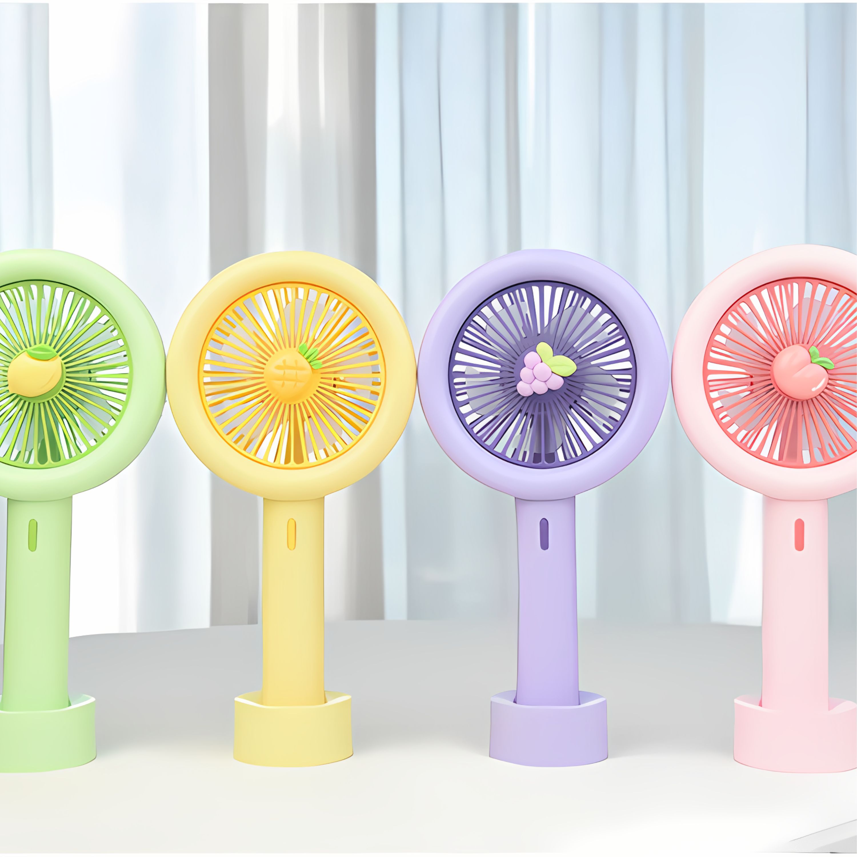 Ventilador Recarregável com Suporte para Celular - Ideal para Verão