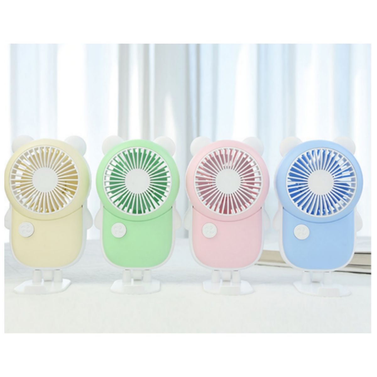 Ventilador Compacto Recarregável - Perfeito para Uso Diário