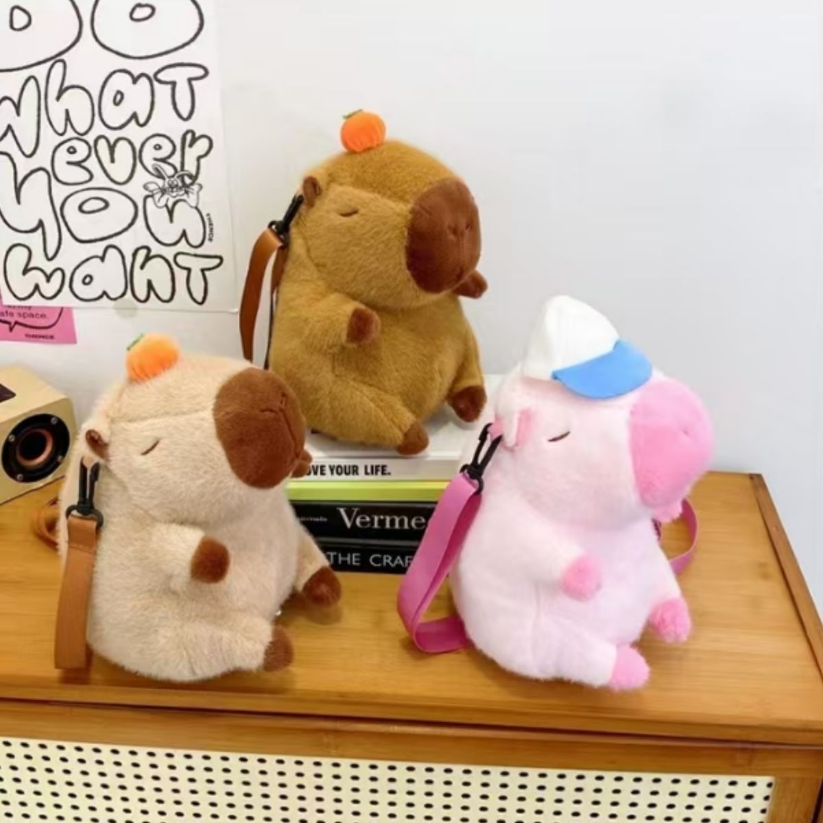 Mochila Peluda Capivara Infantil 3D