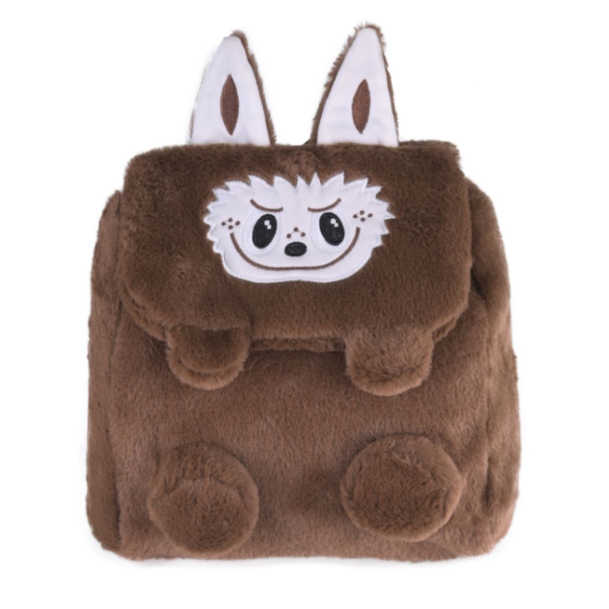 Mochila Infantil Labubu de Veludo – Supermacia e Divertida