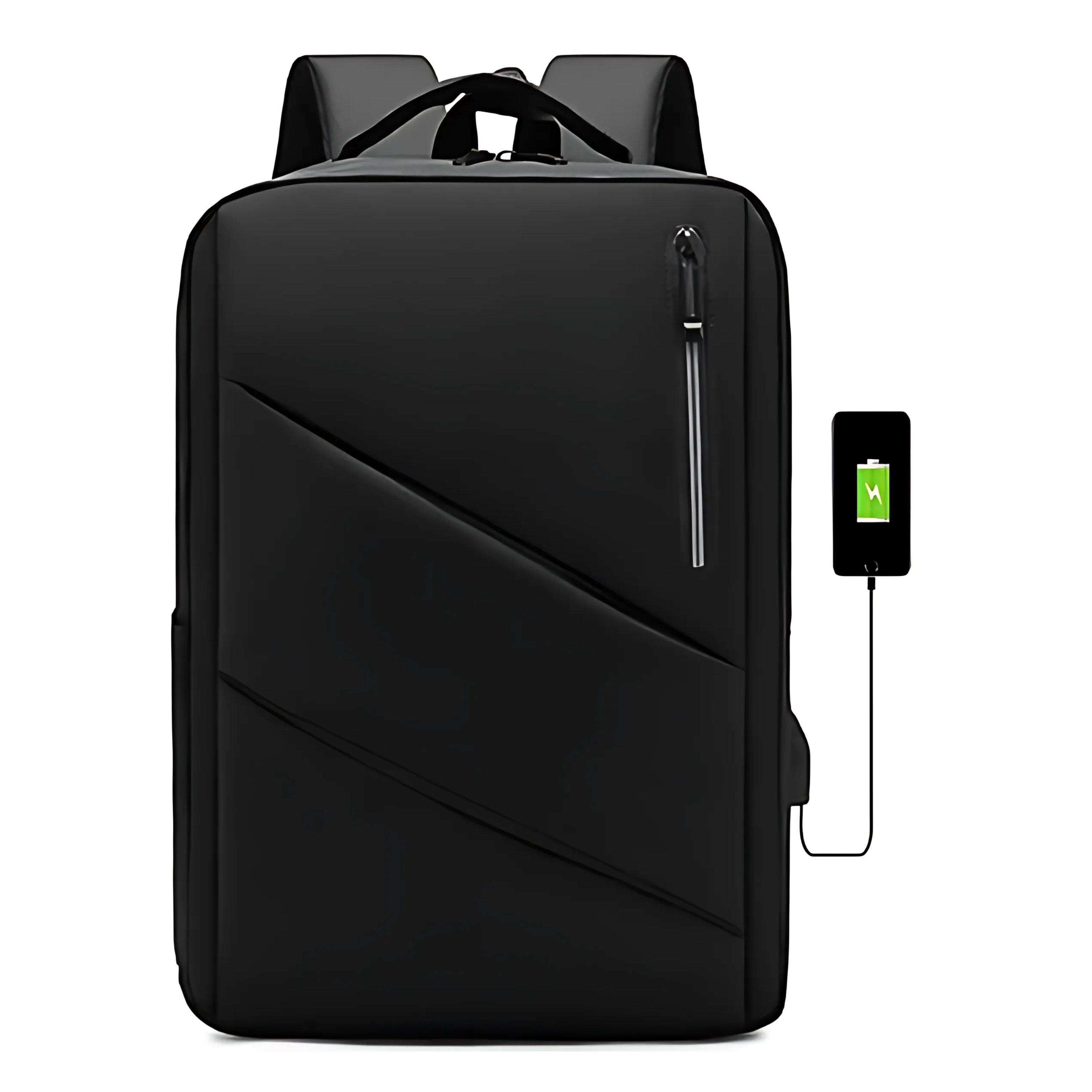Mochila Executiva Preta com Entrada USB