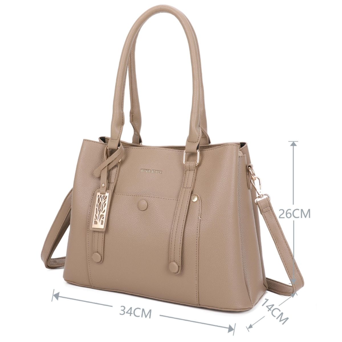 Bolsa Feminina Grande – Design Clássico, Espaçosa e com Alça Tiracolo Ajustável