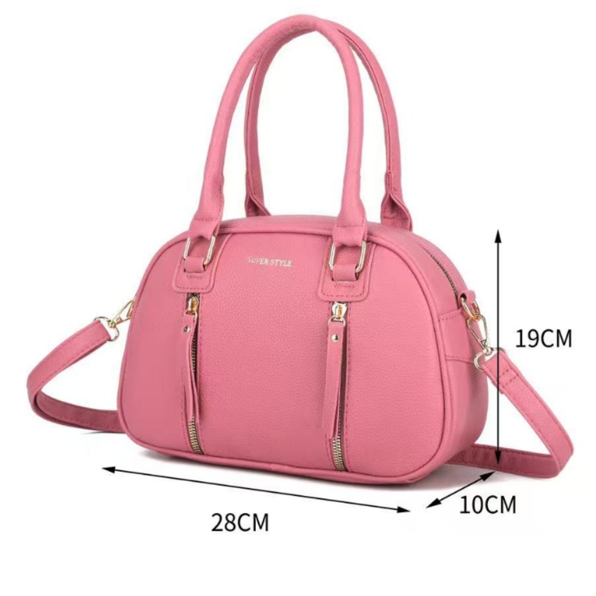 Bolsa Grande Feminina com Alça GD105 – Design Arredondado Sofisticado com Estilo Compacto e Versátil