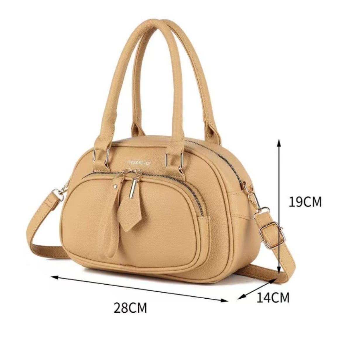 Bolsa Grande Feminina GD108 – Design Oval Moderno com Estilo Casual e Compacto