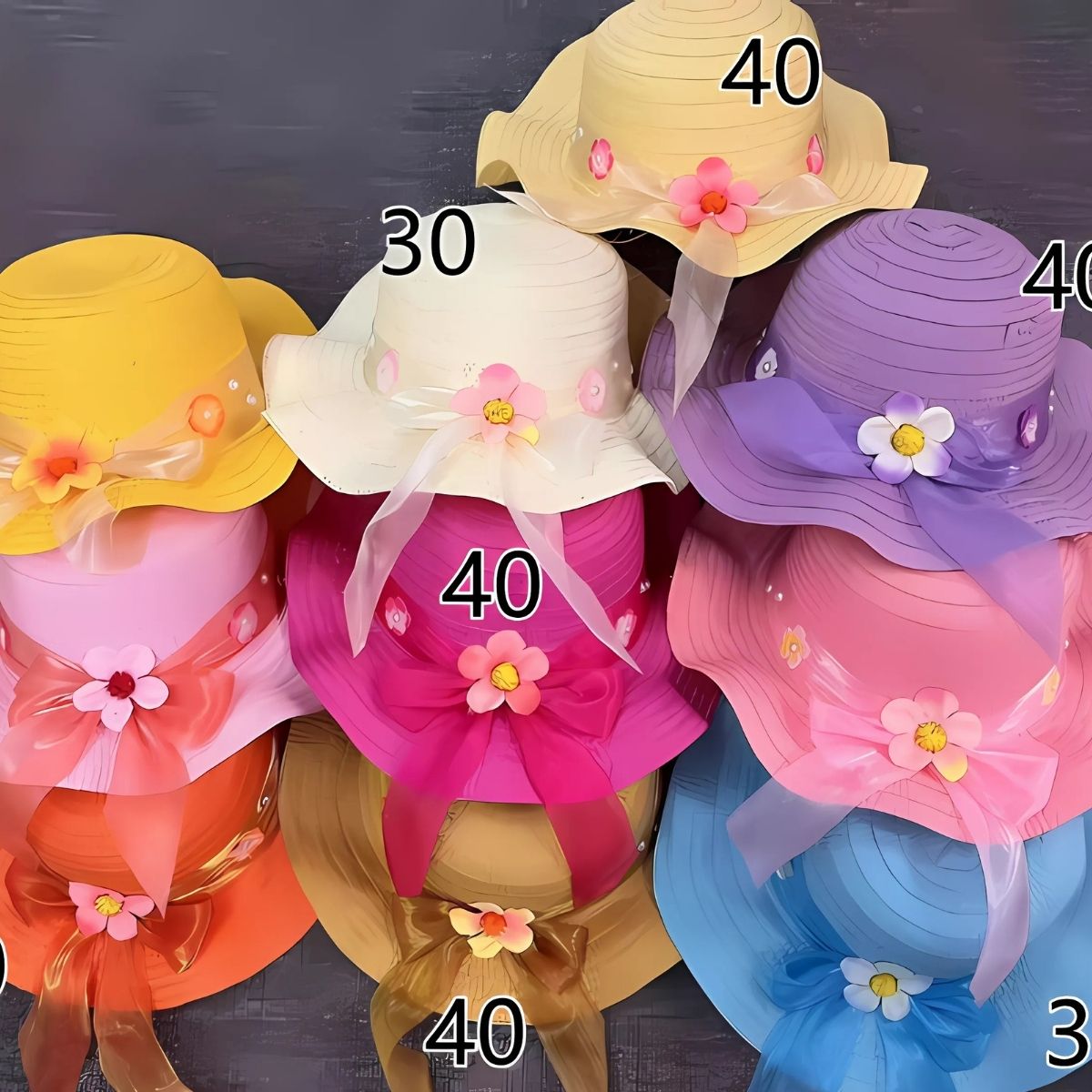 Chapéu Infantil com Aba Colorida em Crochê e Faixa Decorativa – Conforto, Proteção Solar e Estilo