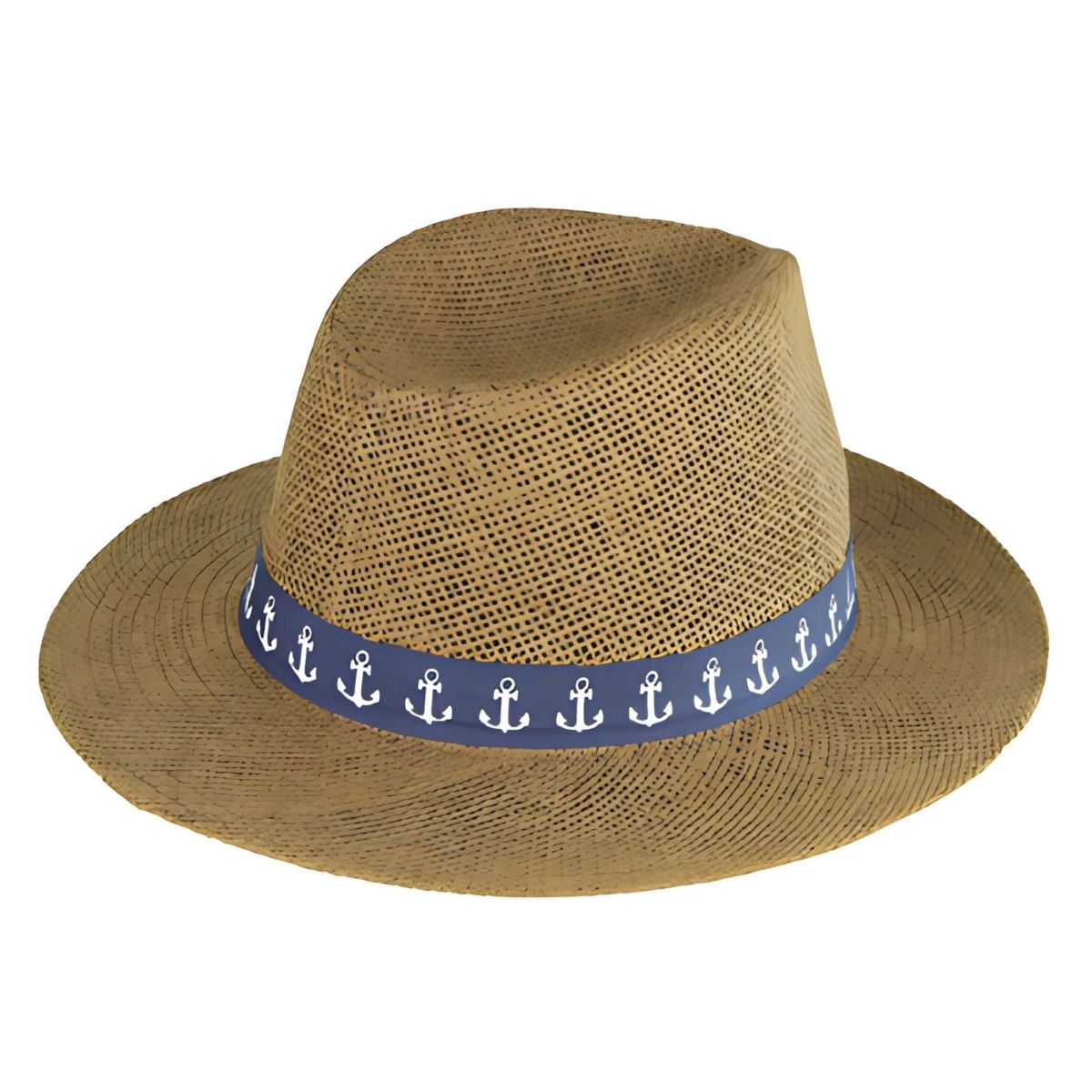 Chapéu de Praia com Aba Curta e Faixa Decorativa - Perfeito para o Verão