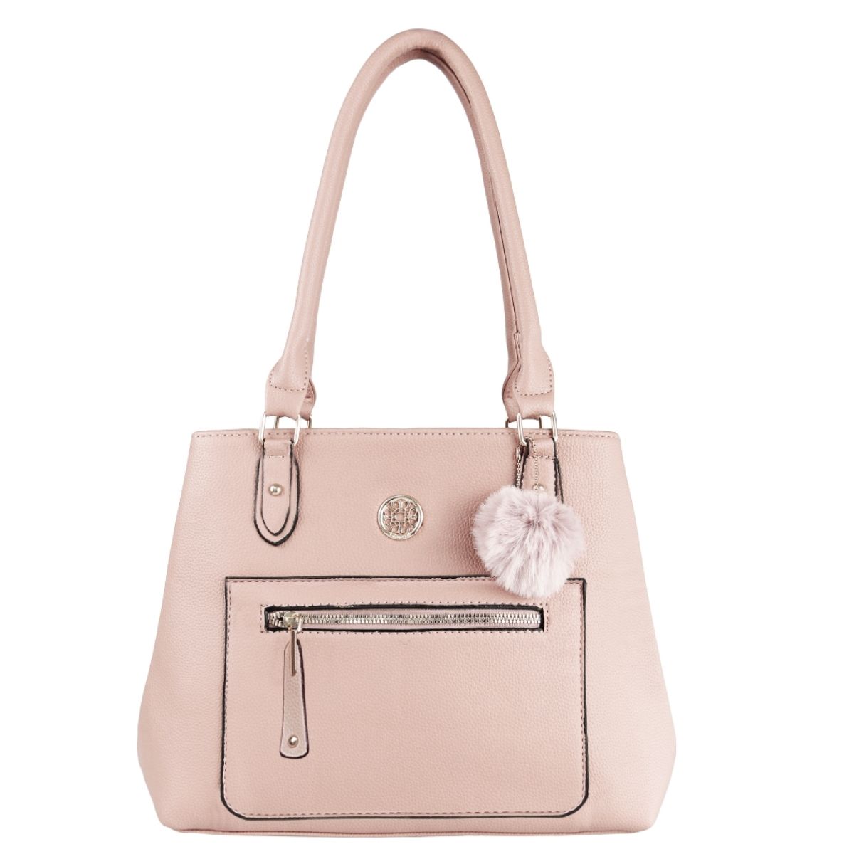 Bolsa Feminina com Alça e Pompom