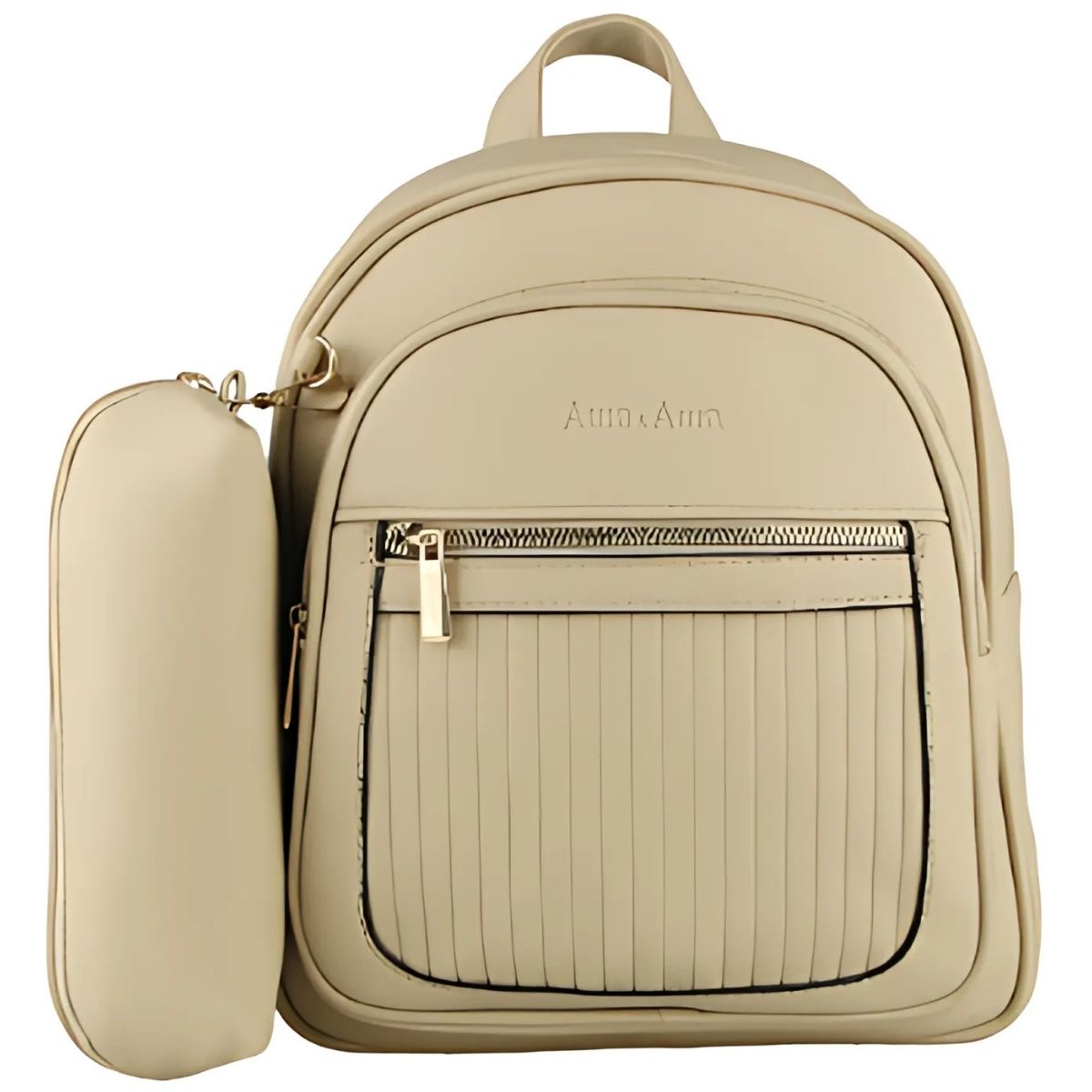Mochila Feminina com Estojo – Design Compacto com Detalhe Matelassê e Estojo Acoplado
