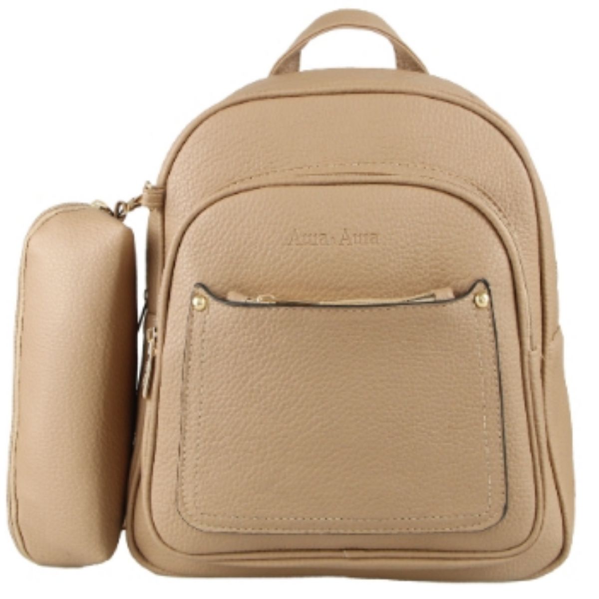 Mochila Feminina com Estojo – Design Compacto com Detalhe Matelassê e Estojo Acoplado