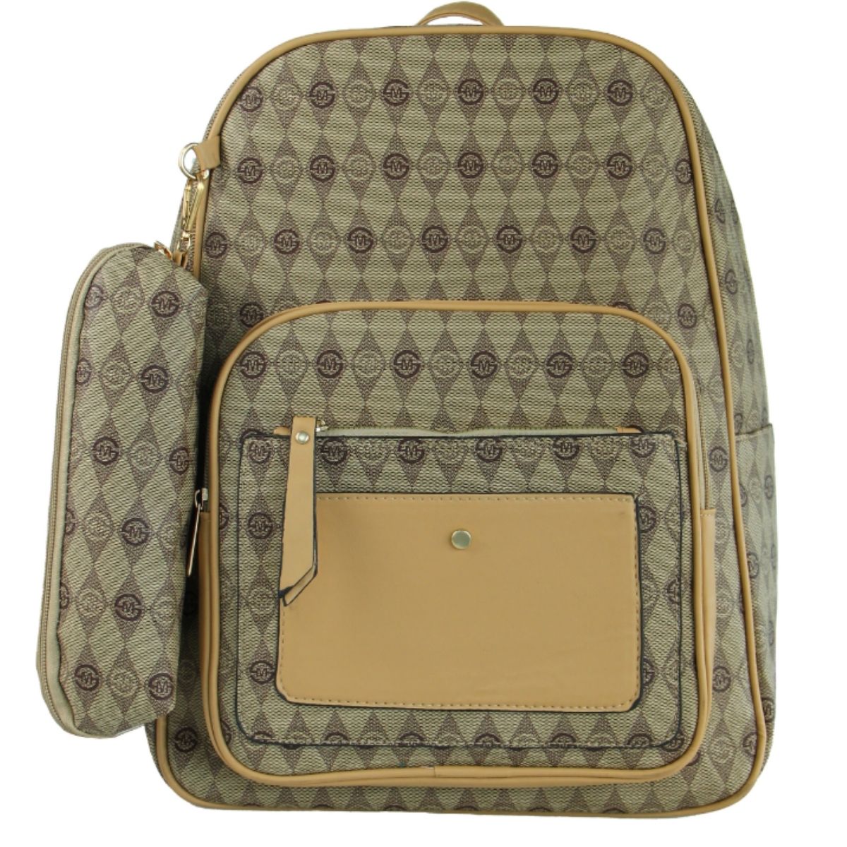 Mochila Feminina com Estojo e Estampa Elegante – PL-BB2183