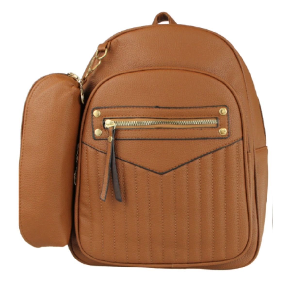 Kit Mochila Feminina com Estojo Design Premium com Textura Elegante