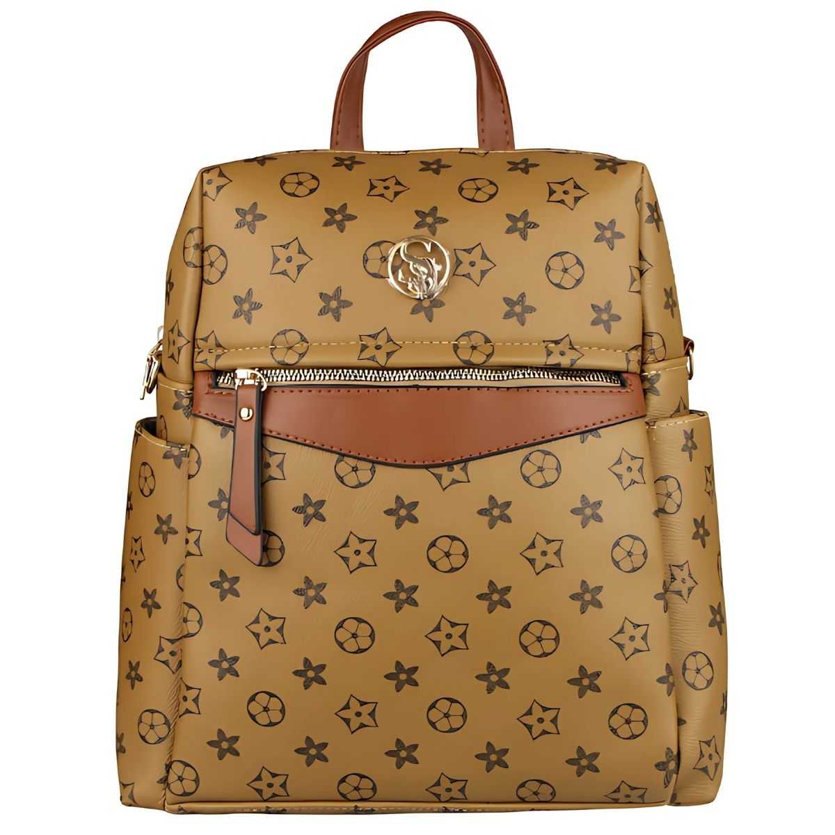 Mochila Feminina com Estampa Luxo e Alça Removível – Elegância e Versatilidade no Dia a Dia