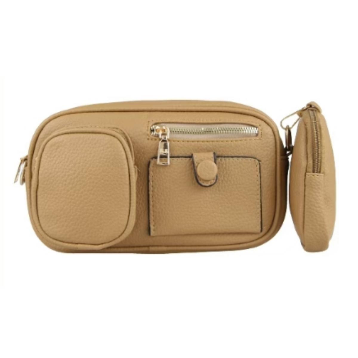 Bolsa Feminina Compacta com Porta Moeda e Alça Regulável