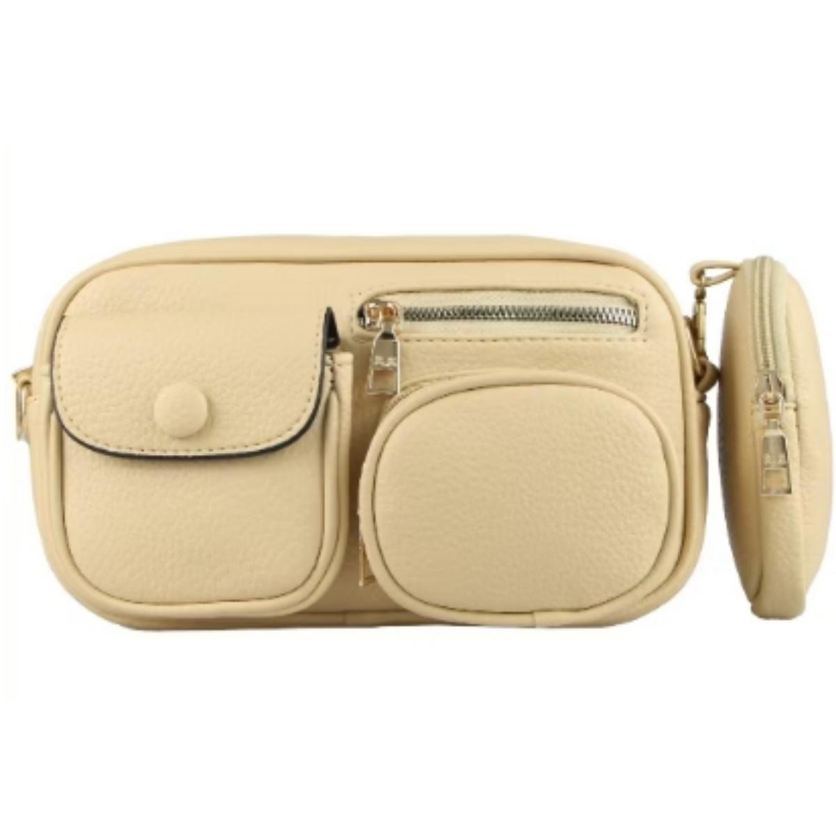 Bolsa Feminina Compacta com Porta Moeda e Alça Regulável