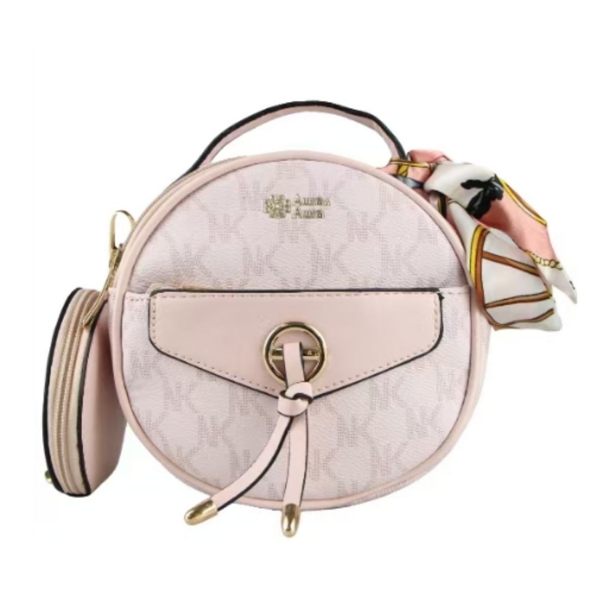 Bolsa Feminina Redonda com Porta Moeda e Estampa Exclusiva