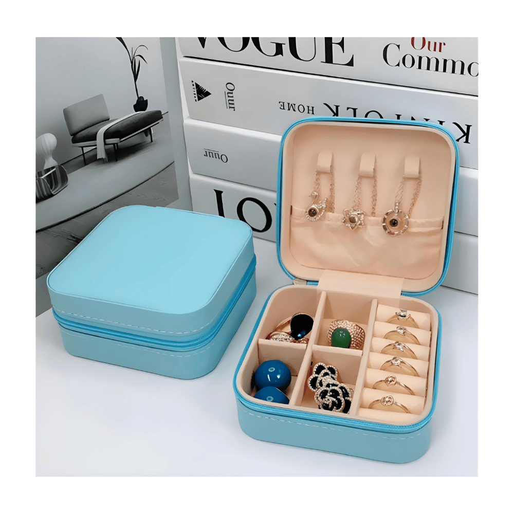 Mini Porta Jóias Portátil – Prático e Compacto para Viagens
