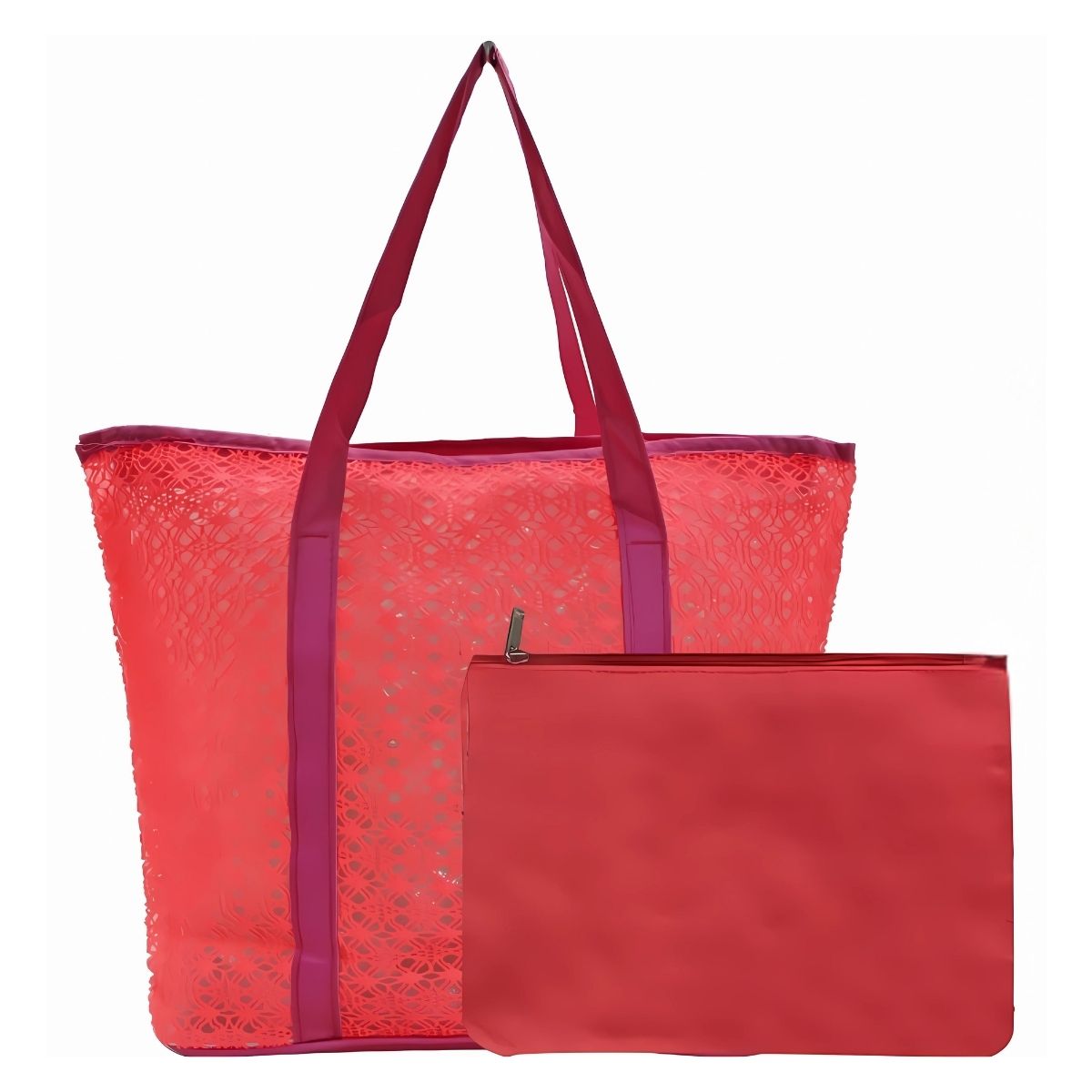 Praia com Estilo - Bolsa de Praia Grande com Alça Reforçada