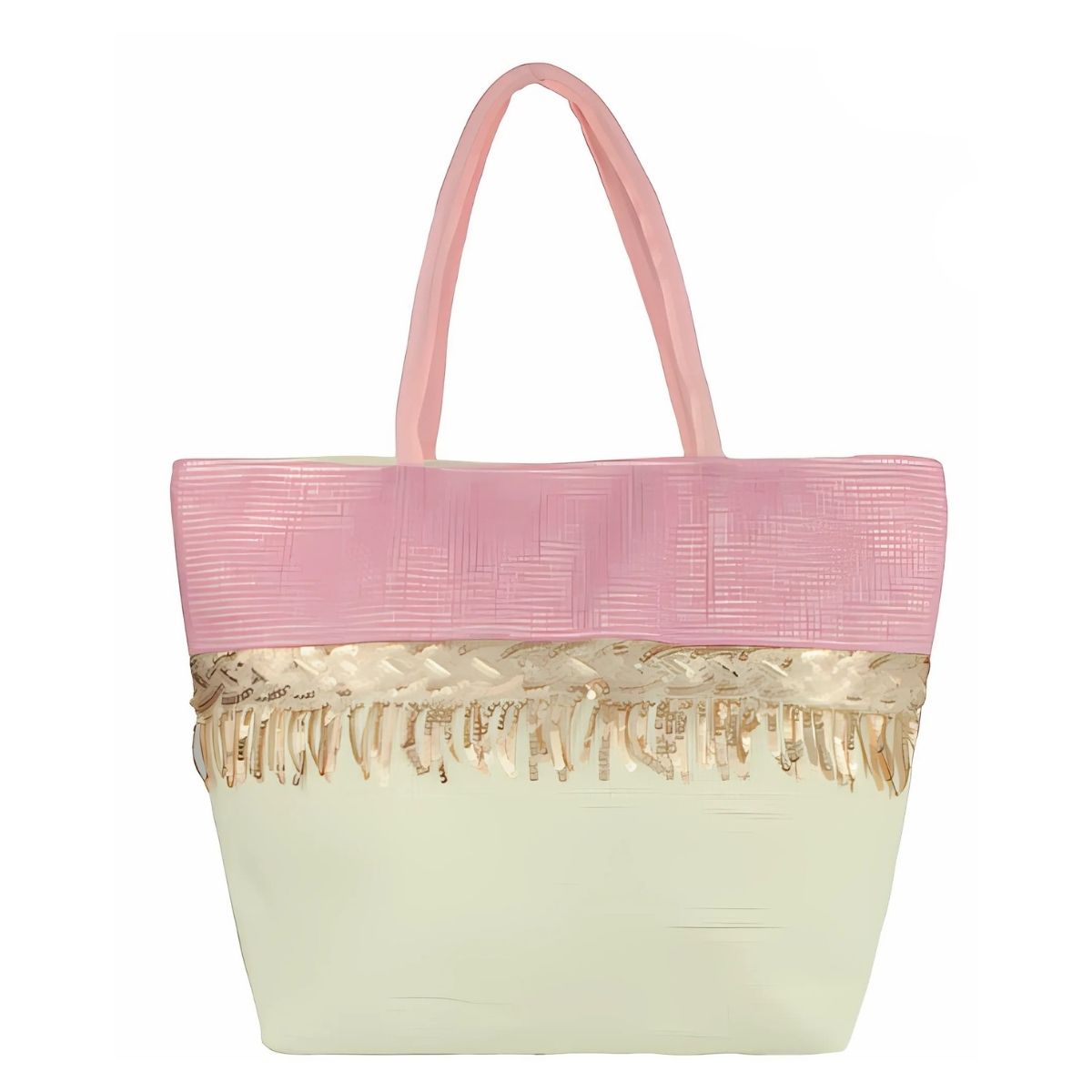 Espaço e Estilo - Bolsa de Praia Grande com Alça Reforçada