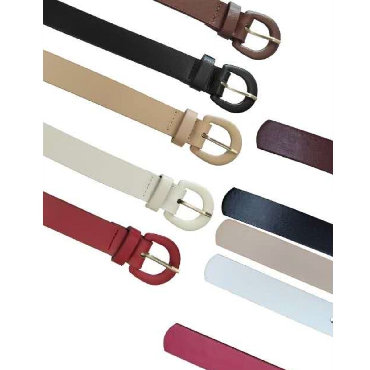 Cinto Feminino com Fivela Dourada e Elegância