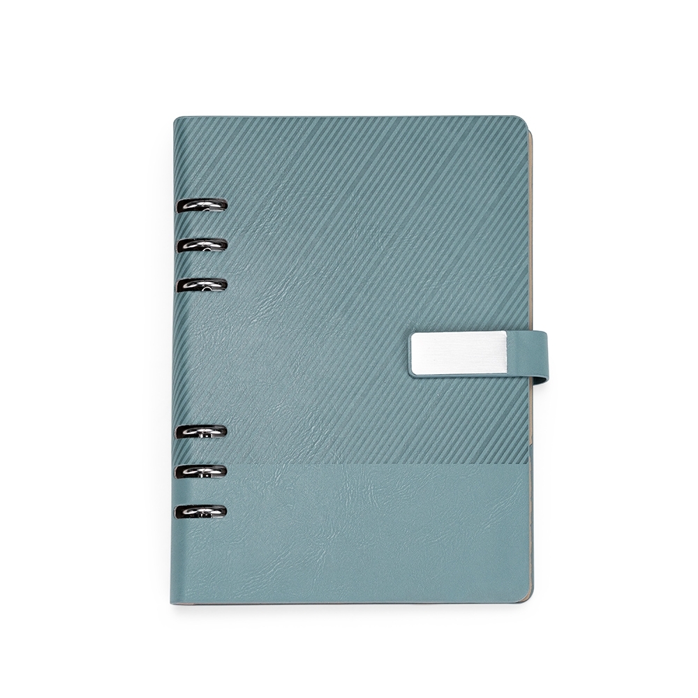 Caderno Fichário Couro Sintético