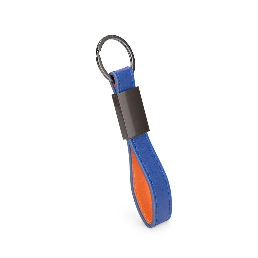 Chaveiro Metal com Couro Sintético