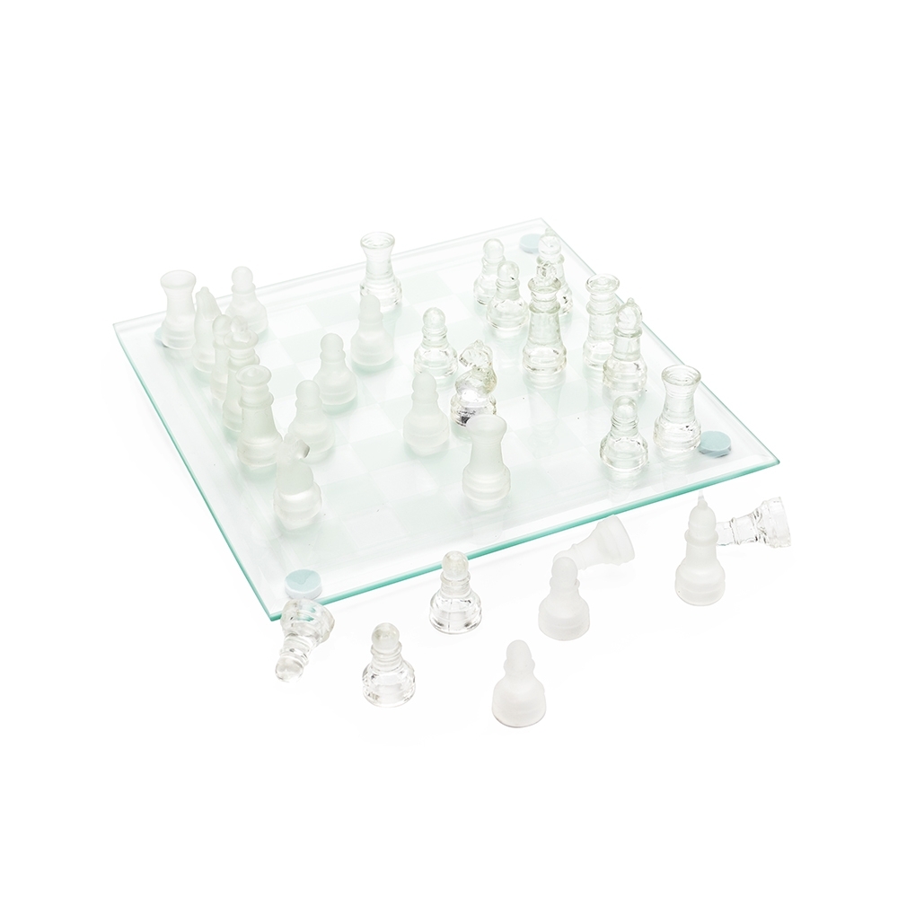 Jogo de Xadrez de Vidro