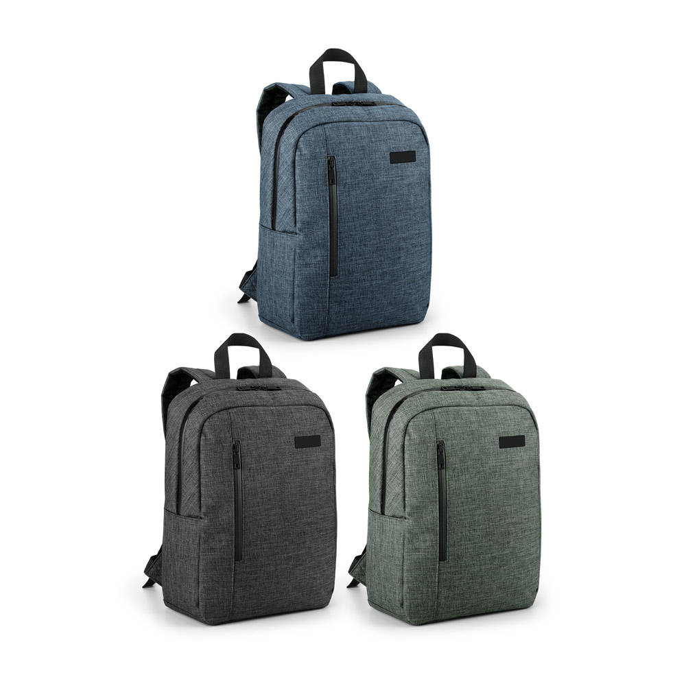 Mochila para notebook (14'') em 600D de alta densidade com placa para personalização (12 L)