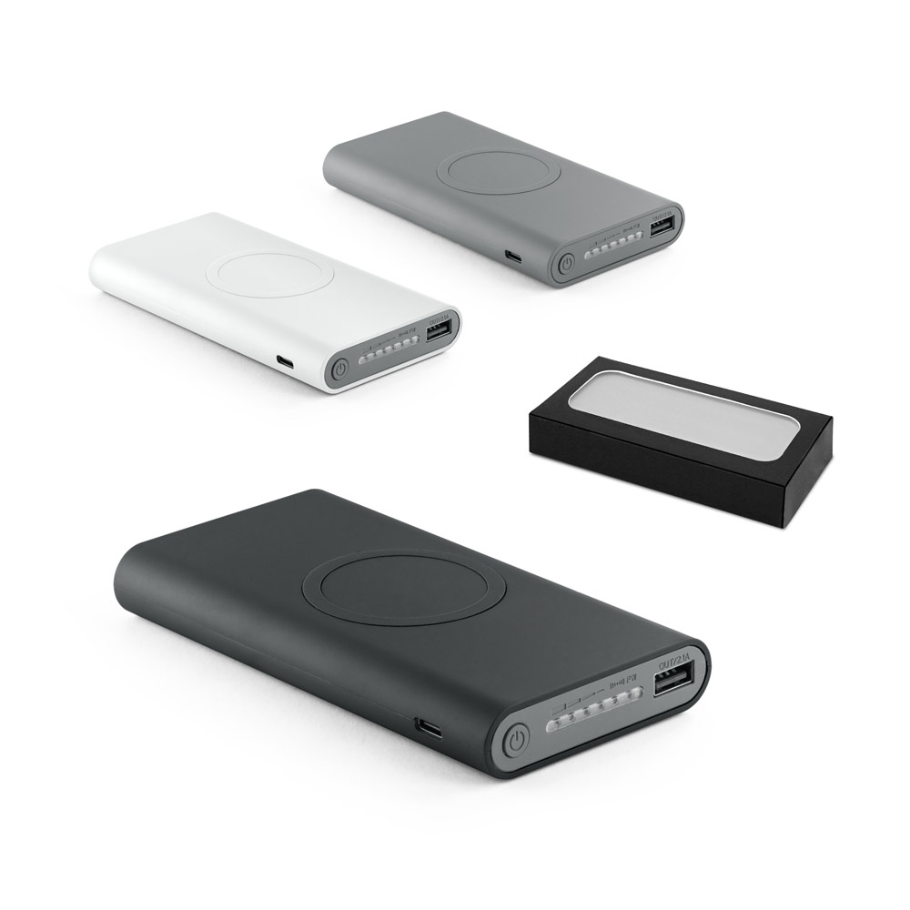 Bateria portátil por indução super-rápido em ABS (10 000 mAh)