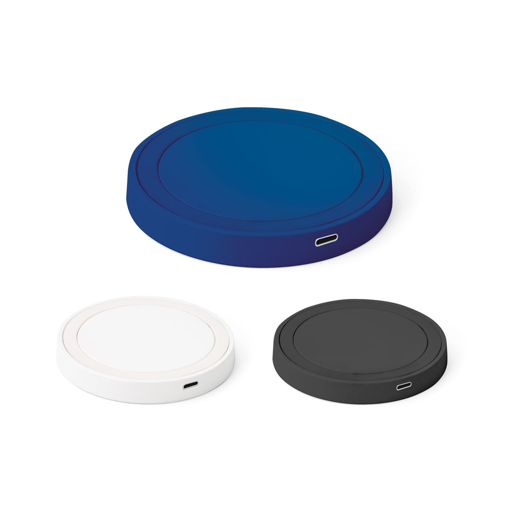 Carregador por indução super-rápido em ABS e silicone (15W)