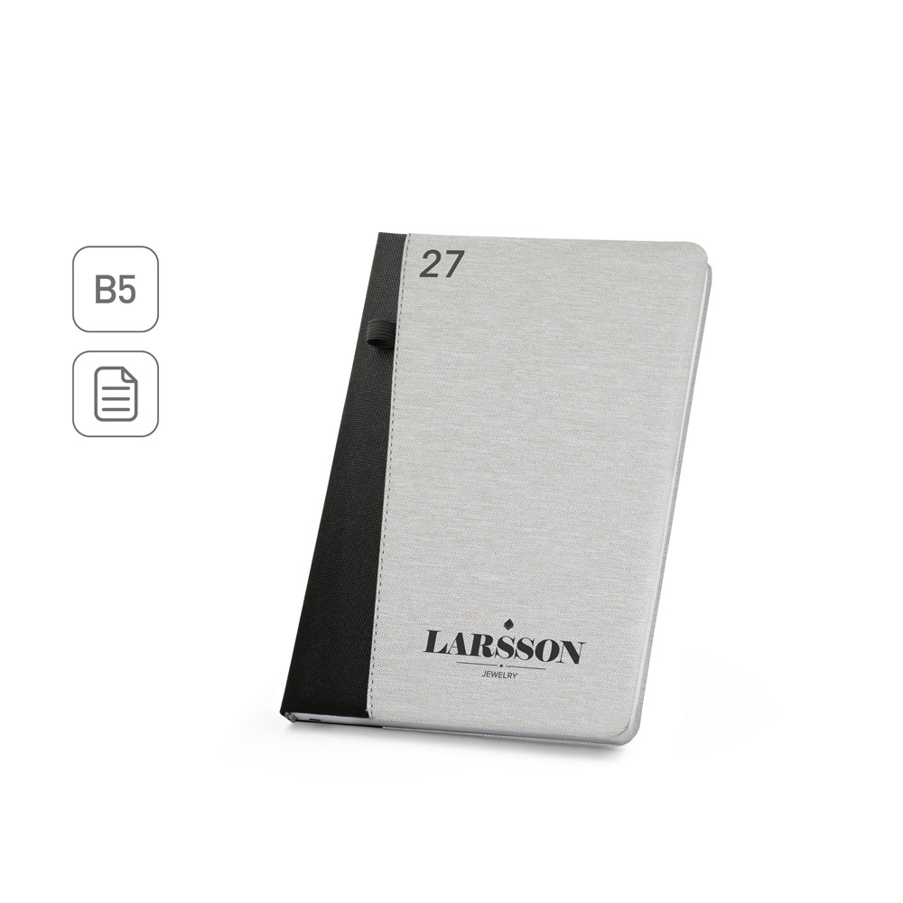 Agenda B5 em PET reciclado (100% rPET)