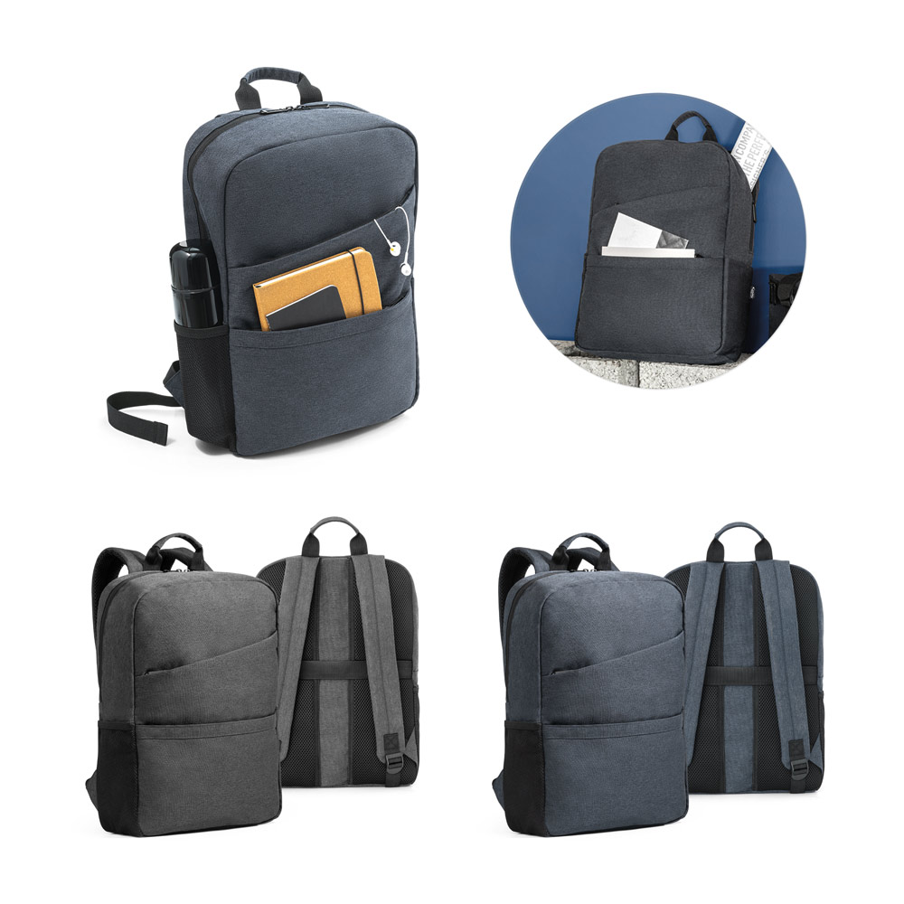 Mochila para notebook (15'6") em poliéster reciclado 600D de alta densidade (12 L)