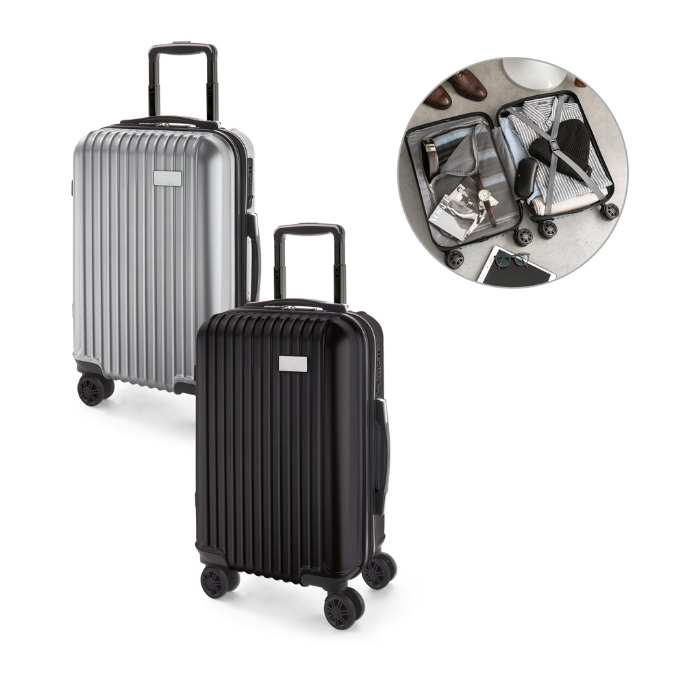 Mala de viagem executivo em ABS e PET com interior forrado (33 L)
