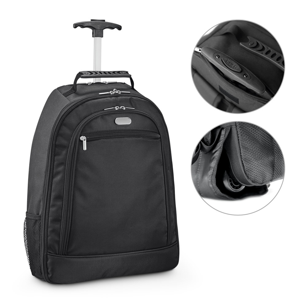 Mochila trolley para notebook (15'6'') em 1680D e 300D com 2 rodas (24 L)