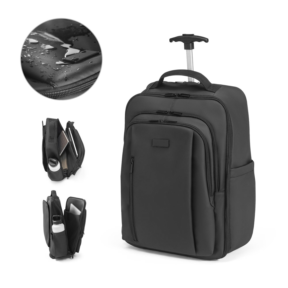 Mochila trolley em 900D com revestimento resistente à água 28 L (17'3")