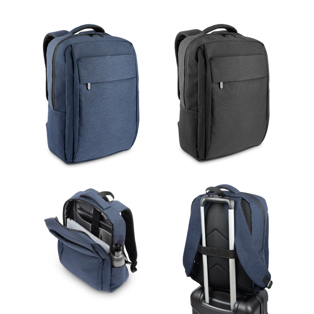 Mochila, totalmente almofadada, para notebook (15'6") em poliéster reciclado 300D de alta densidade (18 L)