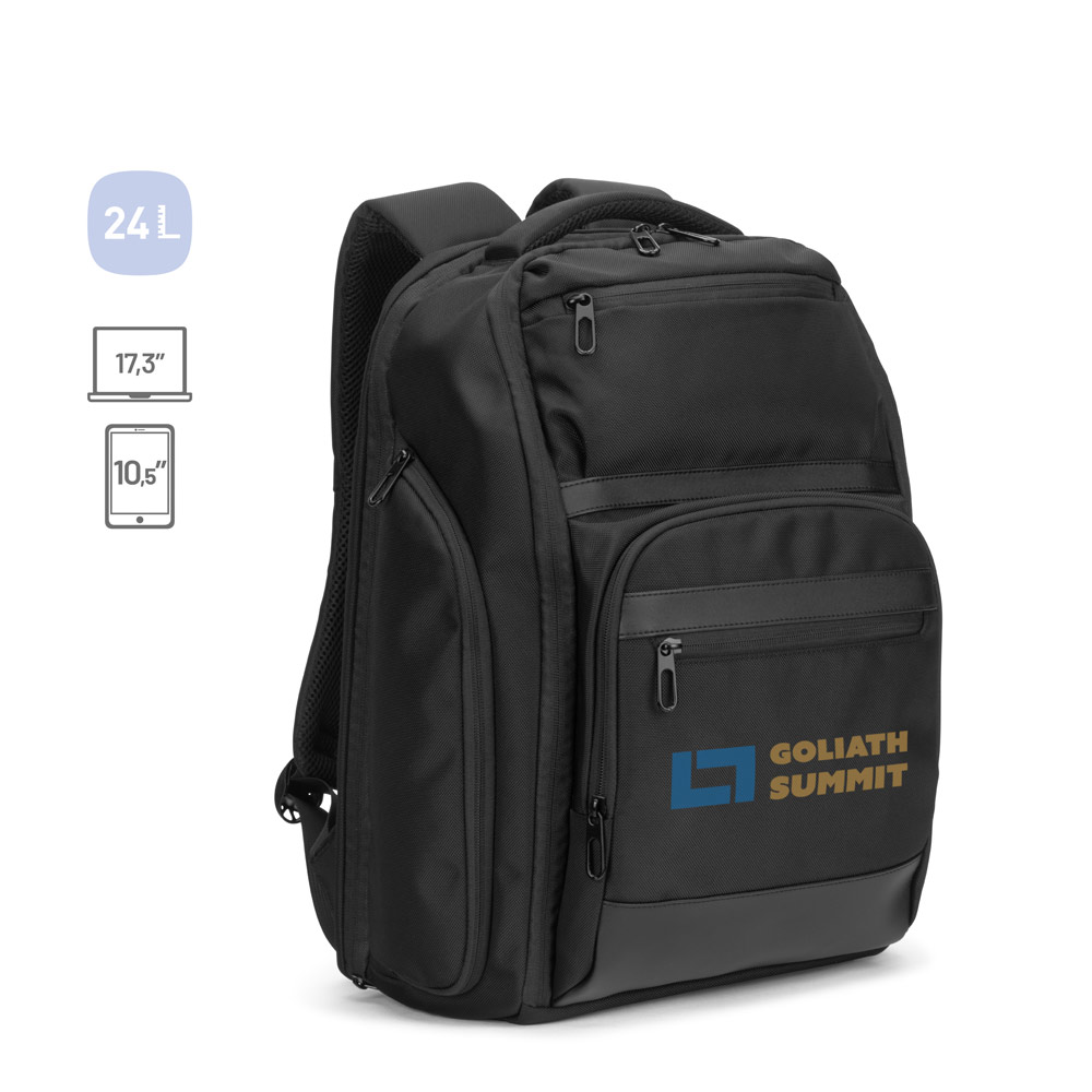 Mochila para notebook (17'3") com compartimento para organizar e transportar roupas em viagens (24L)