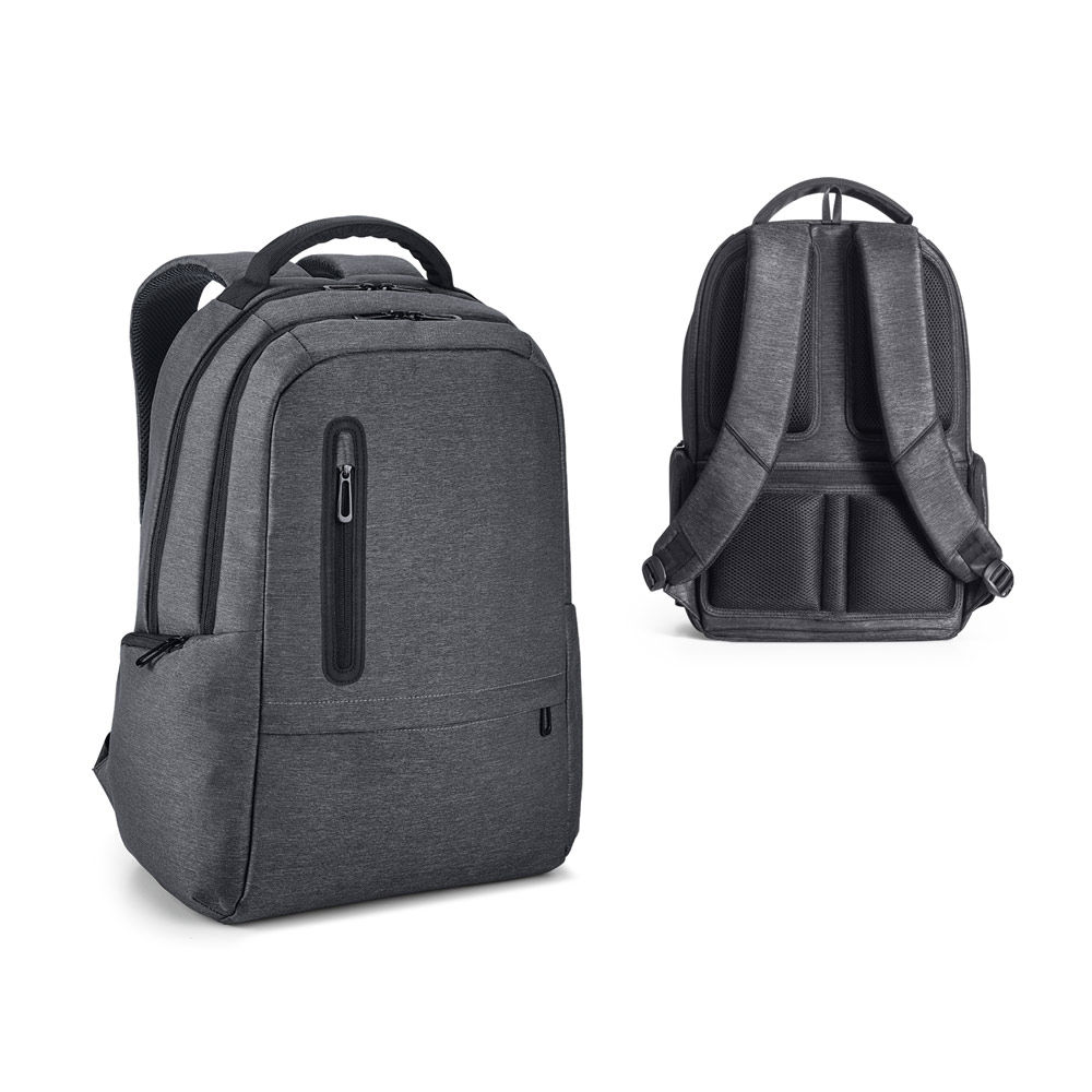 Mochila para notebook (17'') em Nylon 2Tone impermeável com dois compartimentos forrados e almofadados (20 L)