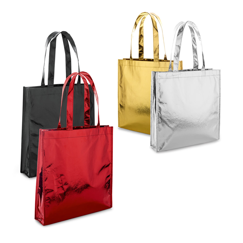 Sacola em non-woven laminado (90 g/m²) com laminação brilhante