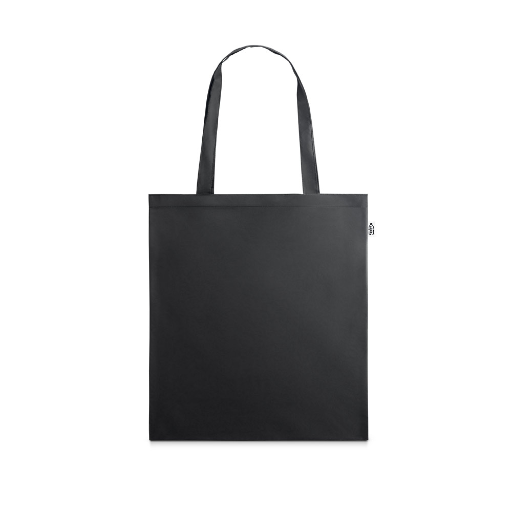 Sacola 100% poliéster reciclado 190T, produzida a partir de plástico reciclado