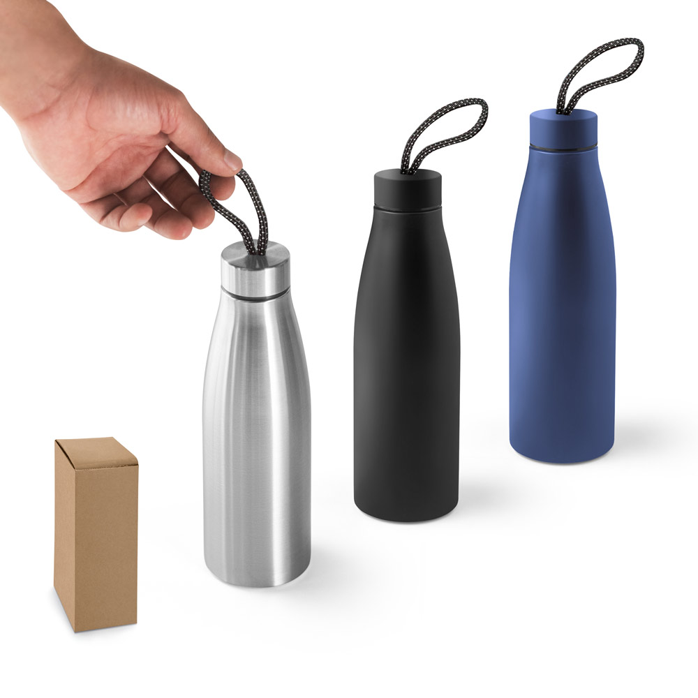 Squeeze em aço inox 90% reciclado de parede simples (710 mL)